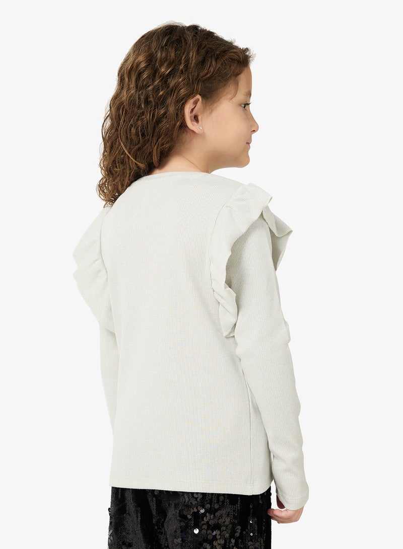 جس تيشيرت قطن برقبة دائرية بشعار للأطفال - Image 2